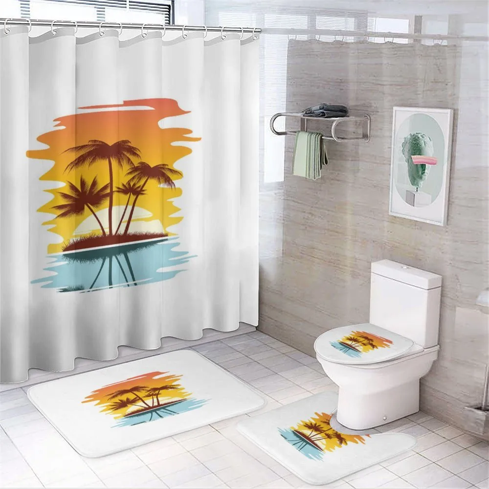 Exotic Palm Trees Sunset — Your design