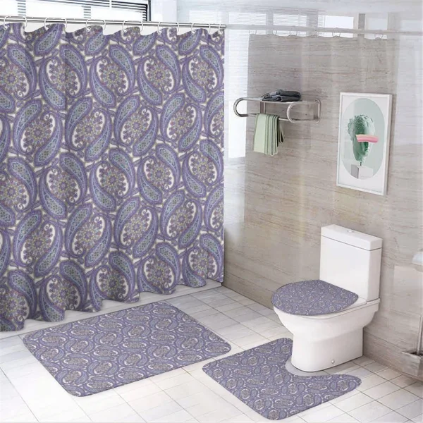 Flower on a shower curtain