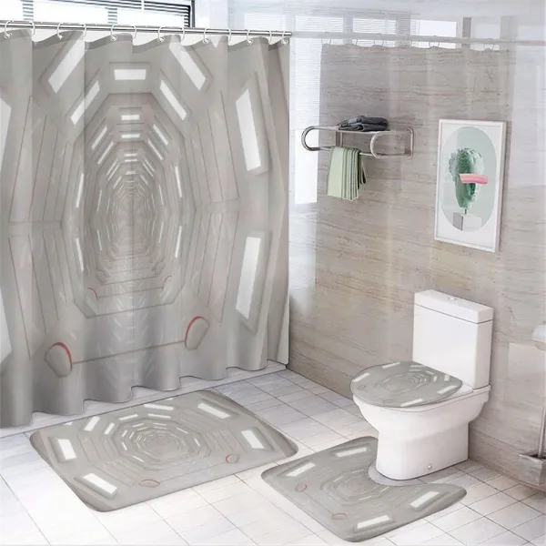 Galaxy Astronaut on a shower curtain