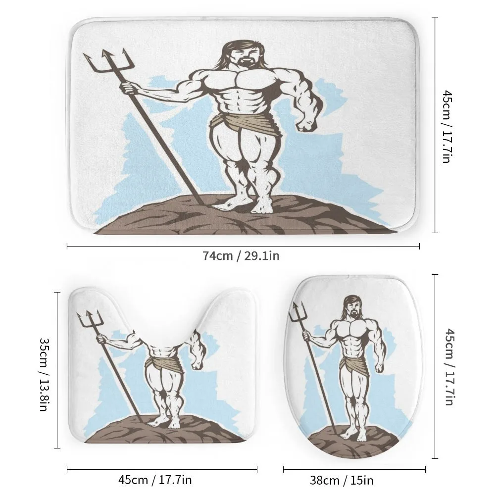 Greek Myth Man on a Rock — Detail 1