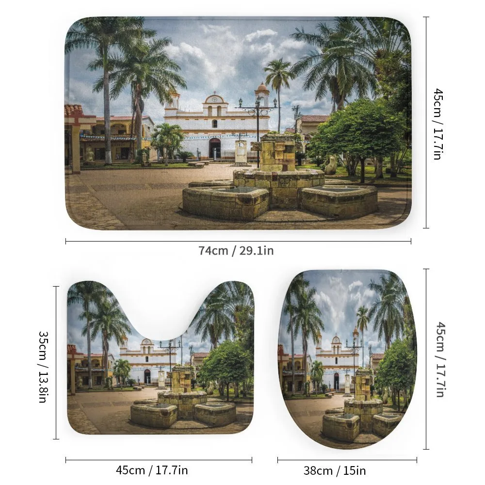 Mayan Town with Palms — Detail 1