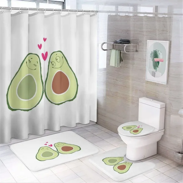 Romantic Wedding Theme on a shower curtain