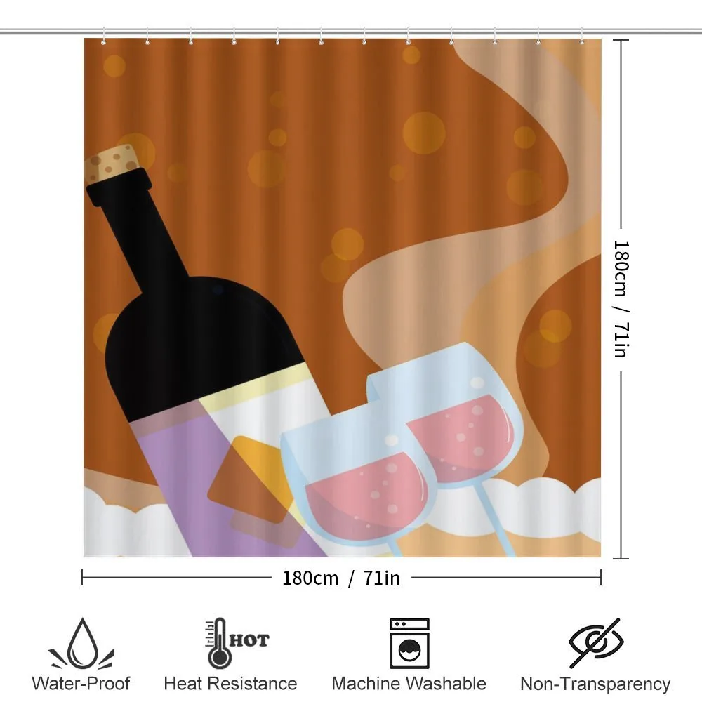 Rose Wine Bottle Cartoon — Detail 2