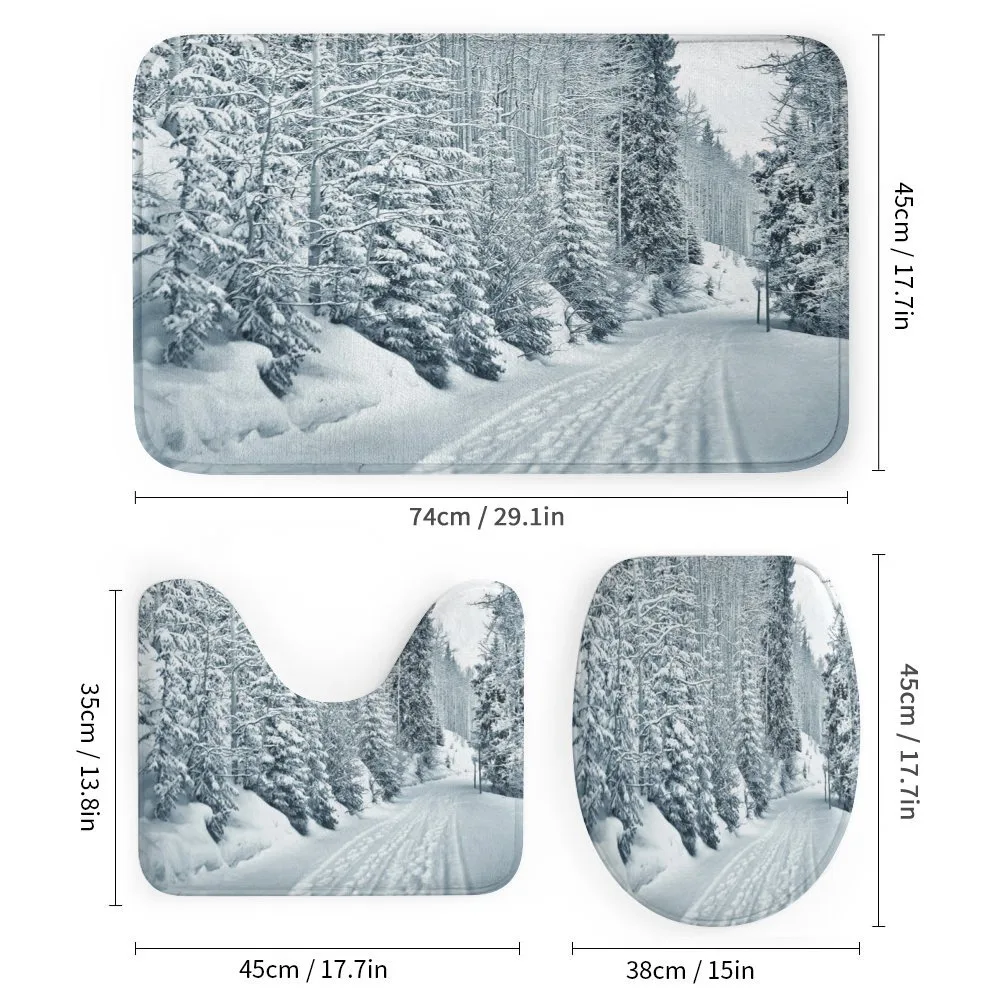 Ski Theme Snowy Road — Detail 1