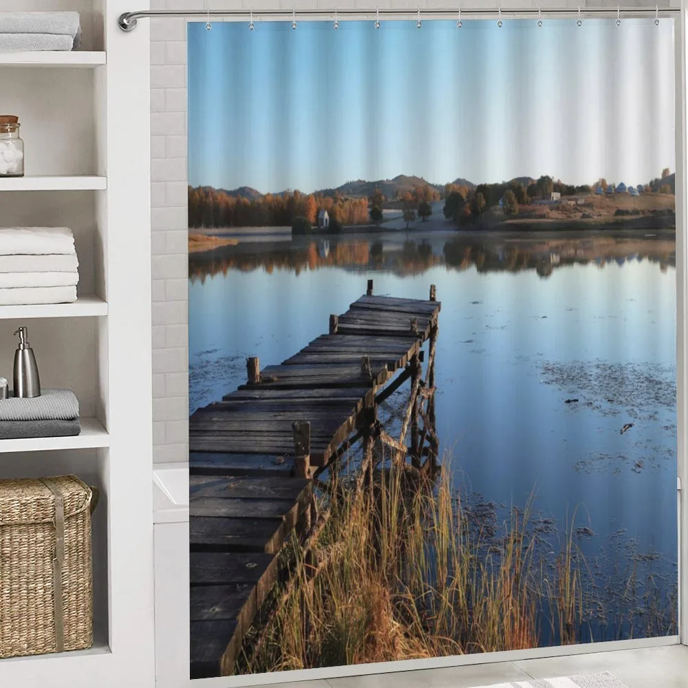 Tranquil Lake Idyllic Pier — Detail 4