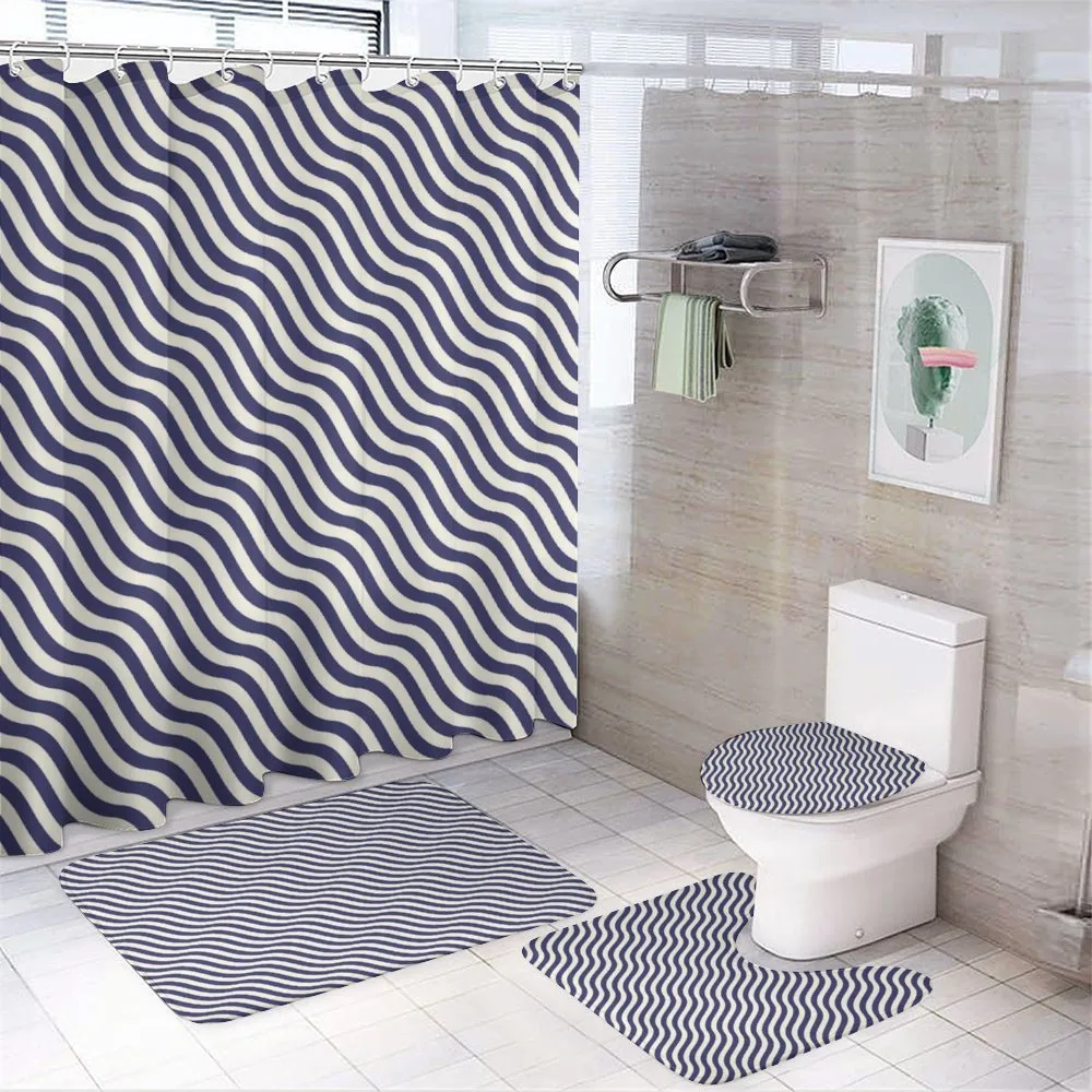 Wavy Stripes Dark Blue — Your design