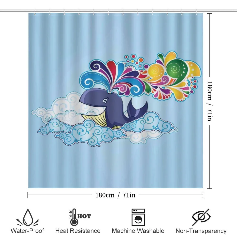Whale on Cloud Rainbow — Detail 2