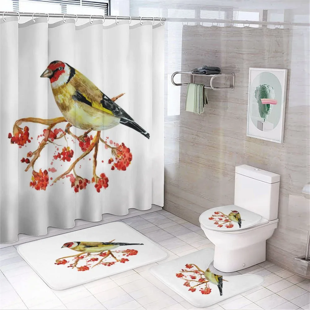 Wild Bird on Berry Branch — Your design