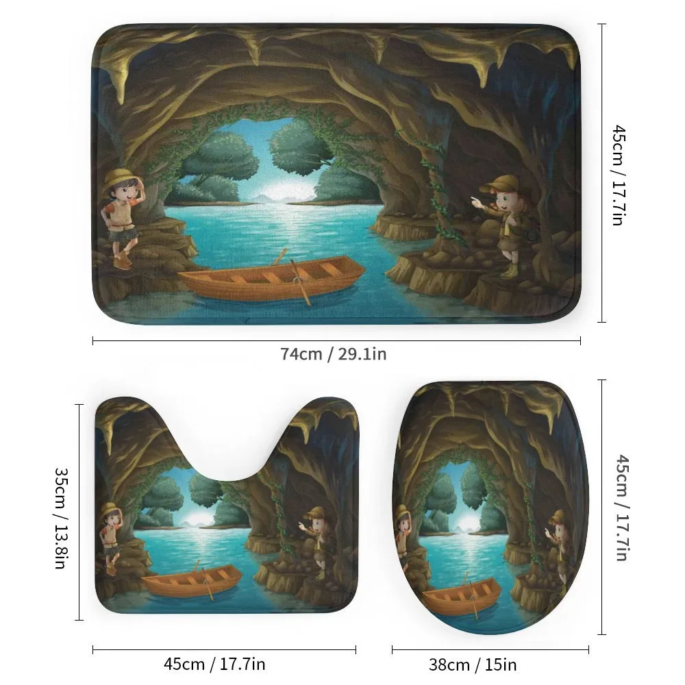 Young Explorers in a Cave — Detail 1