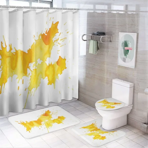 Color Splash on a shower curtain