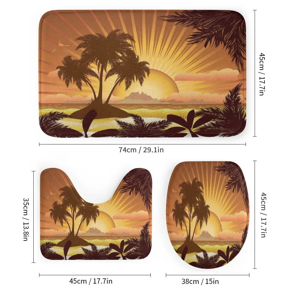 Digital Graphics Sunset Scene — Detail 1