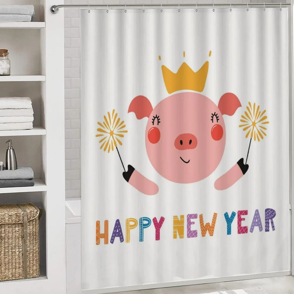 Happy New Year Animal in Crown — Detail 4
