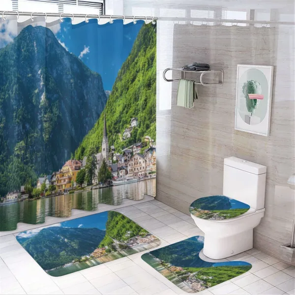 Natural View Austria on a shower curtain