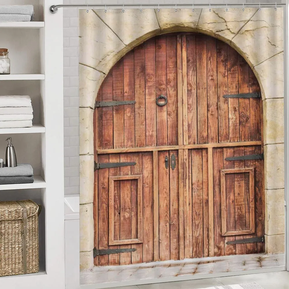 Oak Door Stone Facade — Detail 4