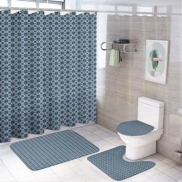 Portuguese Azulejo on a shower curtain
