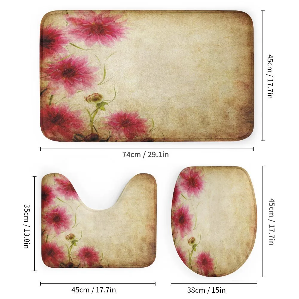 Retro Flowers Grungy Old — Detail 1
