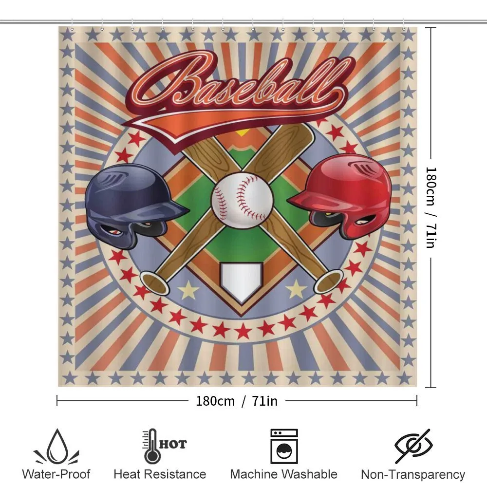 Retro Pop Art Baseball — Detail 2