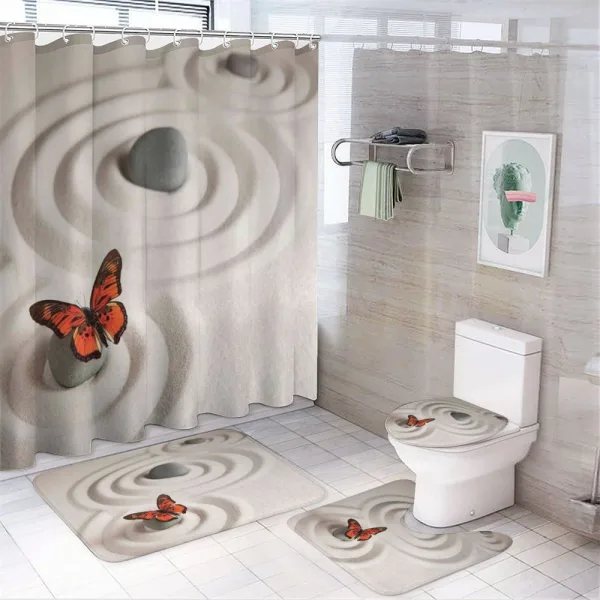 Rocks Serenity on a shower curtain