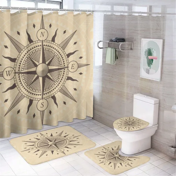 Sea Exploration Theme on a shower curtain