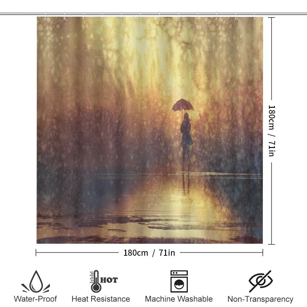 Woman Under the Rain — Detail 2