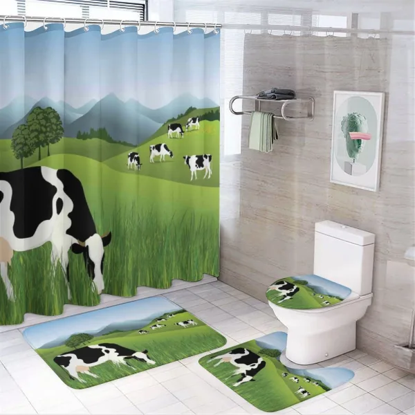 Agriculture Landscape on a shower curtain