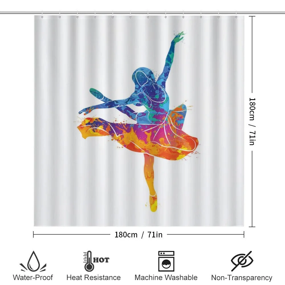 Colorful Ballerina Girl Pose — Detail 2
