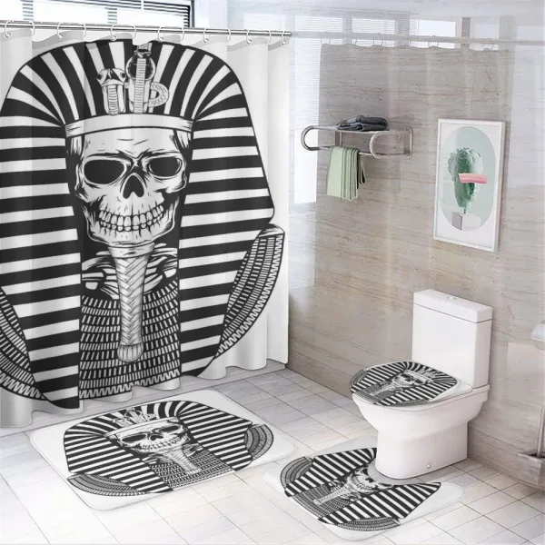 Egypt Pharaoh Ruler Mummy on a shower curtain