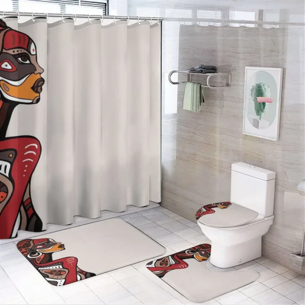 Ethno Fashion on a shower curtain
