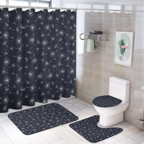 Floral Background on a shower curtain