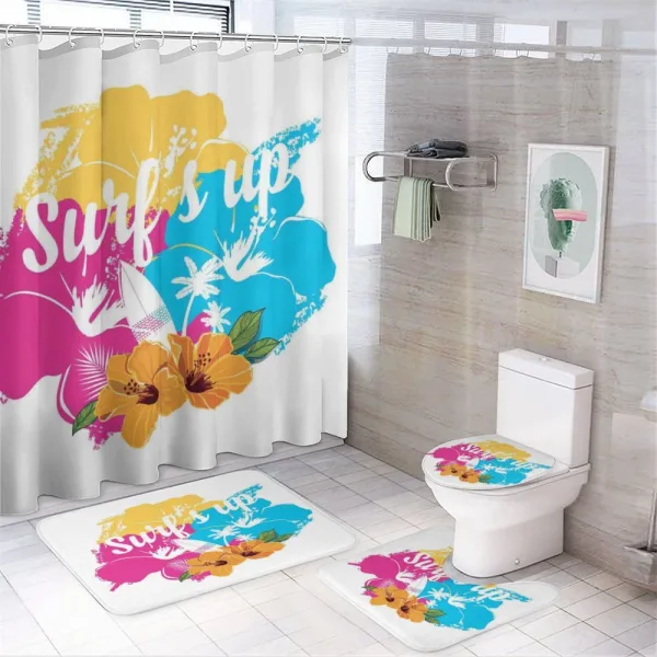 Hawaii Hibiscus Flower on a shower curtain