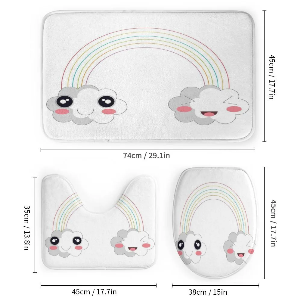 Kids Happy Rainbow Clouds — Detail 1