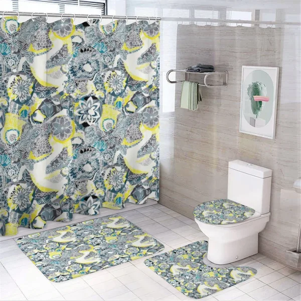 Mandala Vintage Style on a shower curtain
