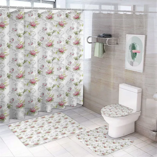 Nature Romance Marriage on a shower curtain