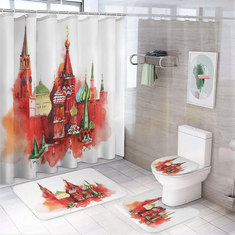 Red Square Saint Basil Art — Your design