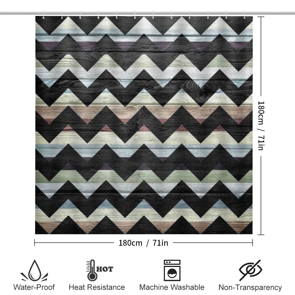 Retro Art Black Chevron — Detail 2