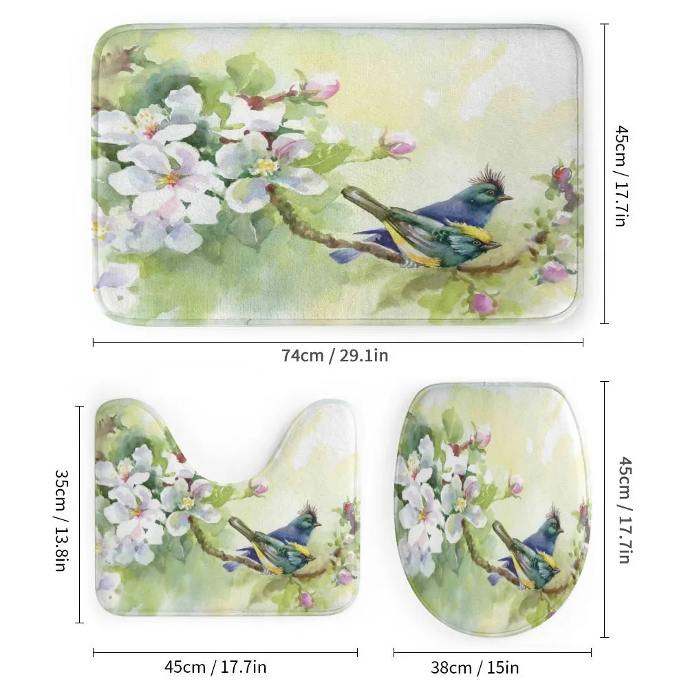 Watercolor Birds Spring — Detail 1