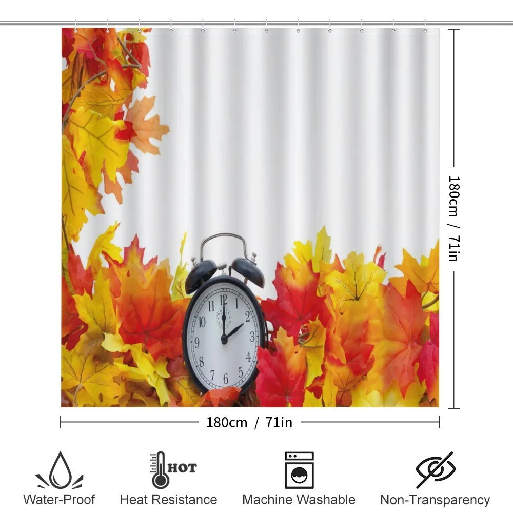 Autumn Leaves Clock — Detail 2