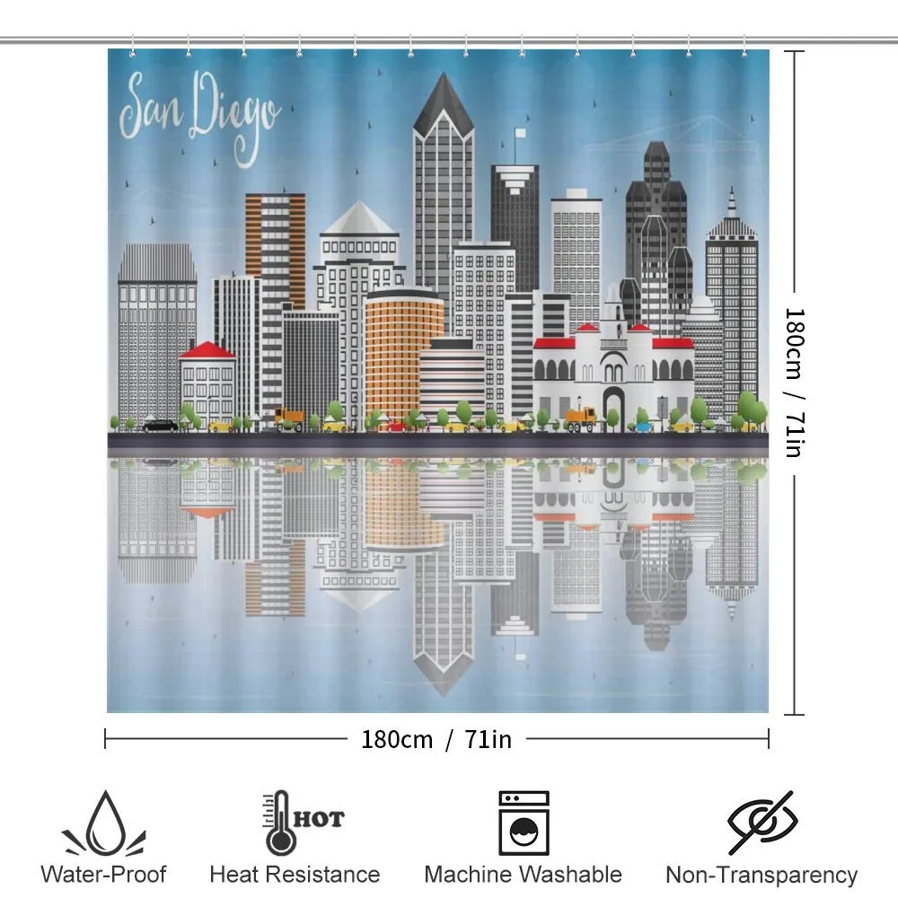 City Skyline Reflections — Detail 2