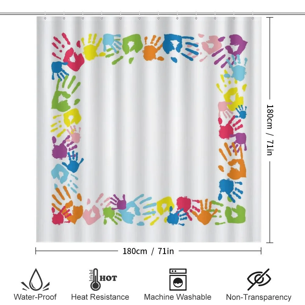 Colorful Handprints — Detail 2