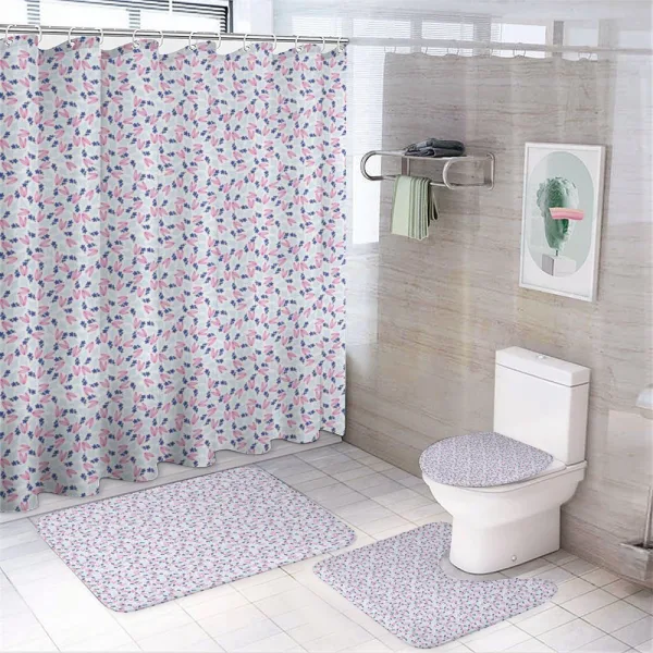 Creative Leaf and Petal on a shower curtain