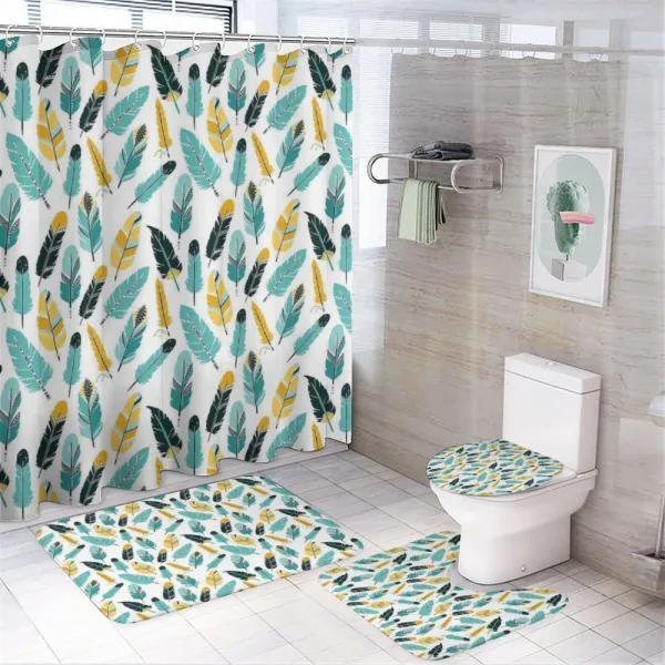 Doodle Composition on a shower curtain