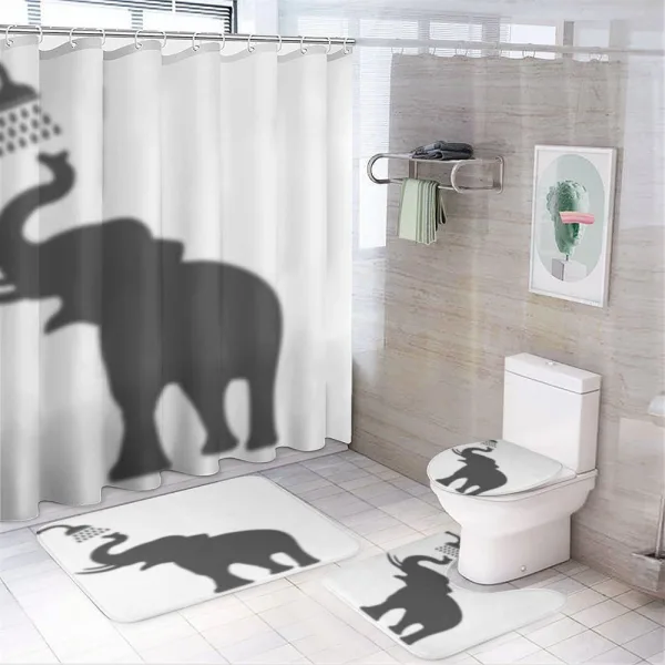 Funny Humor Design on a shower curtain