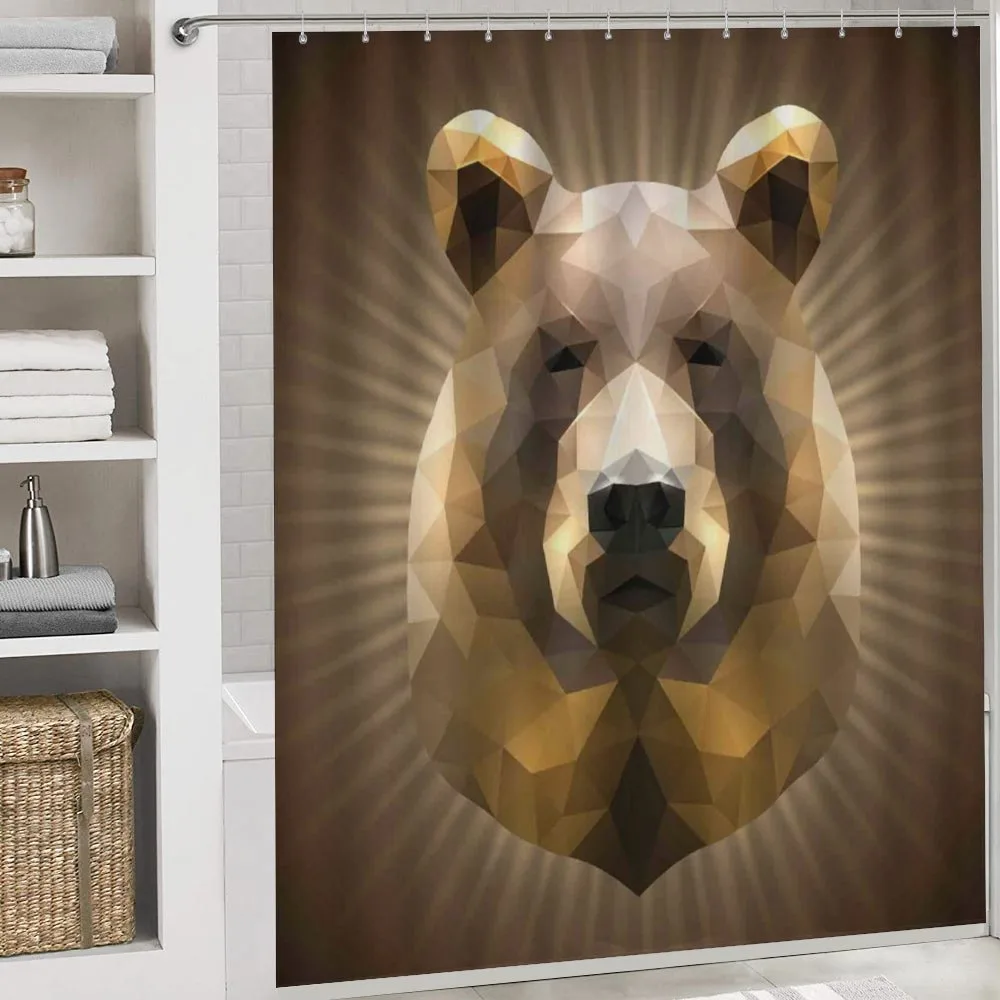 Geometric Grizzly Portrait — Detail 4