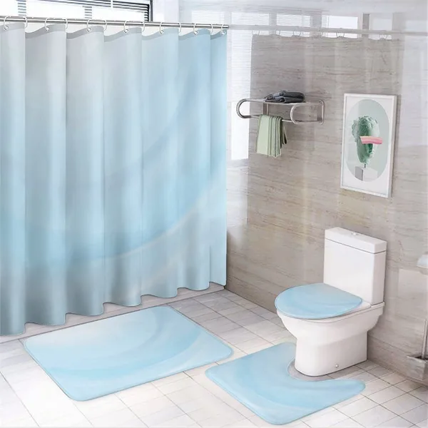 Gradient Effect Abstract on a shower curtain