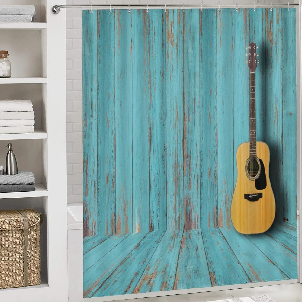 Guitar and Vintage Wall — Detail 4
