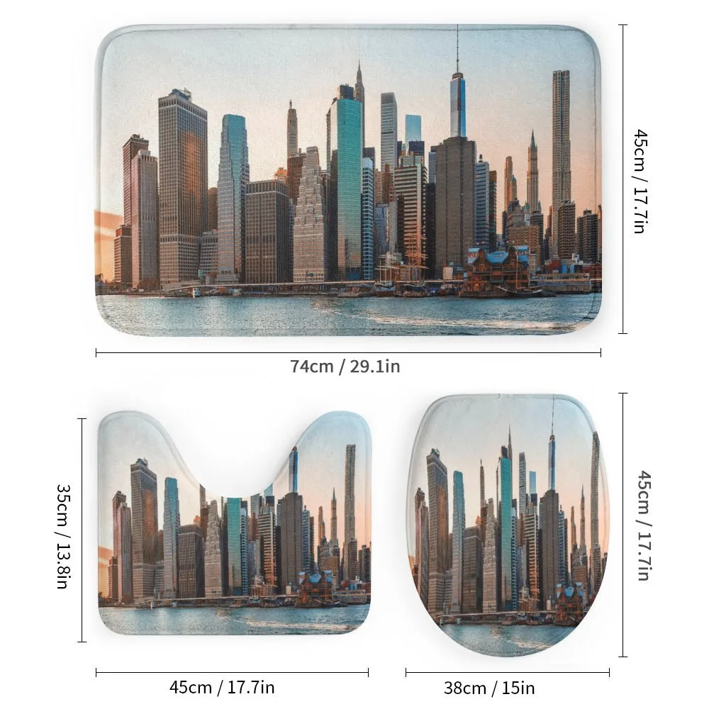 Manhattan New York Skyline Dusk — Detail 1
