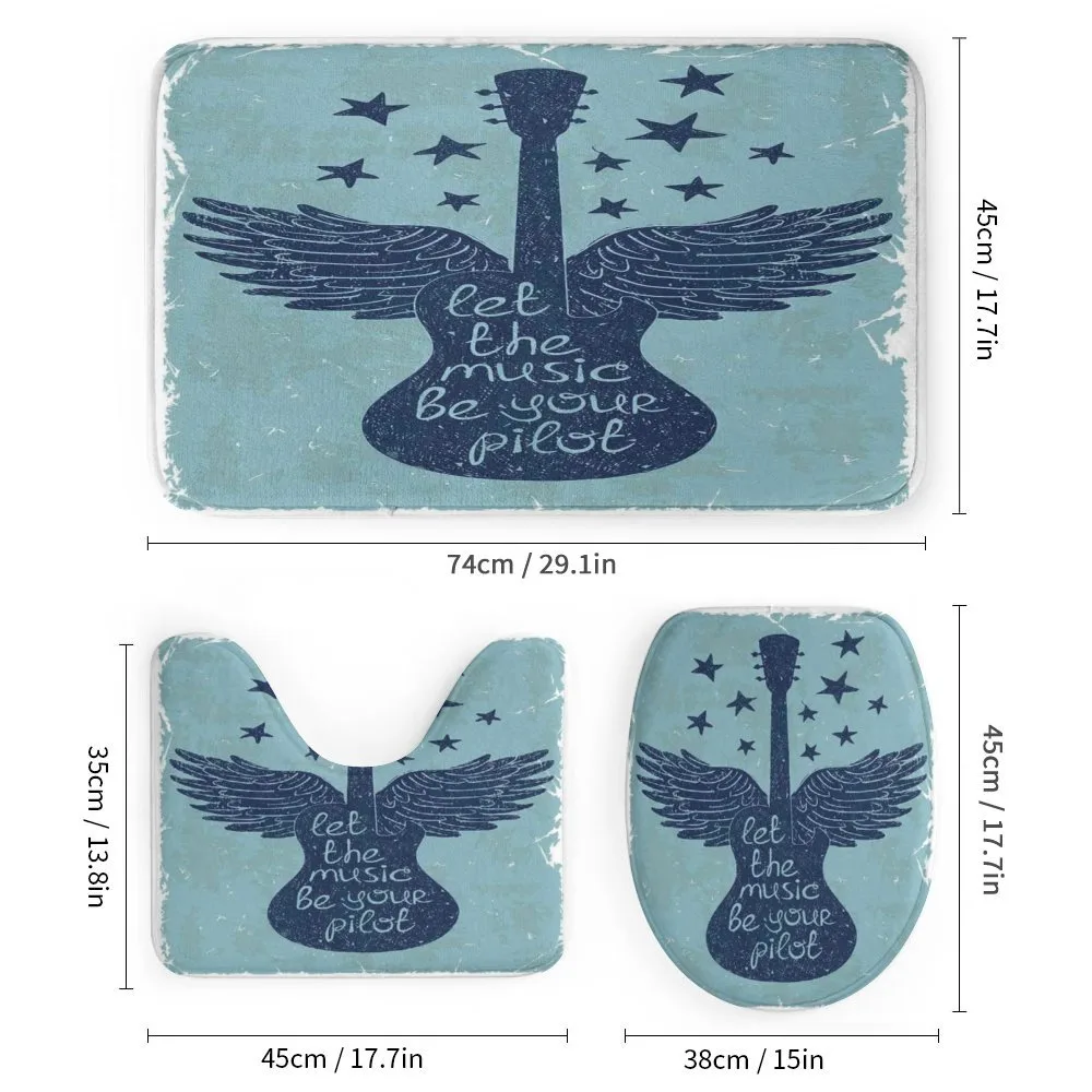 Music Guitar Wings Blue — Detail 1