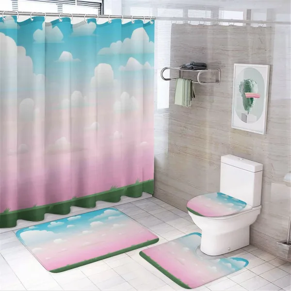 Nature Evening Sunset Sky on a shower curtain