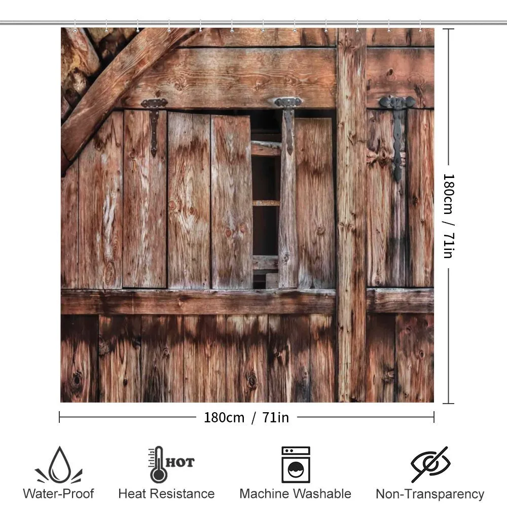 Oak Abandoned Barn Door — Detail 2