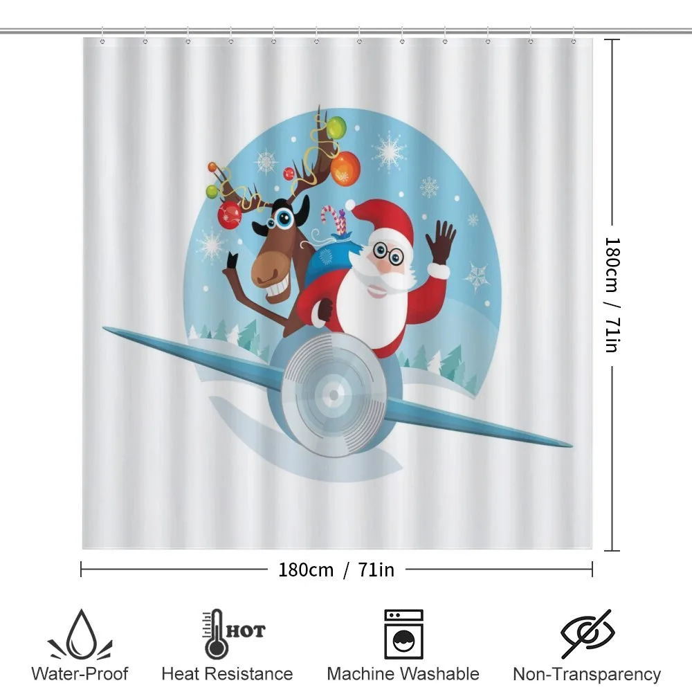 Reindeer and Santa — Detail 2